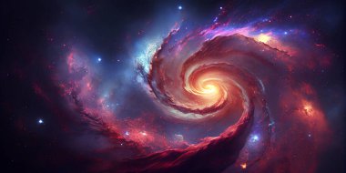 Derin uzay bulunan sarmal gökada. Nasa tarafından döşenmiş bu görüntü unsurları.