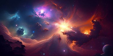 Güzel galaksi. Bu görüntünün elementleri NASA tarafından desteklenmektedir