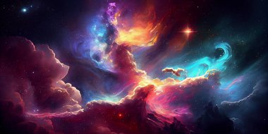 Derin uzay. Evren. Bu görüntünün unsurları Nasa tarafından desteklenmektedir
