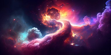 Nasa tarafından desteklenen bu resmin fraktal elemanlarıyla soyut arkaplan