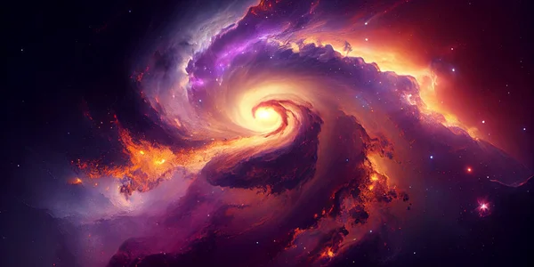 Прекрасная Галактика Космоса Элементы Этого Образа Обставлены Nasa — стоковое фото