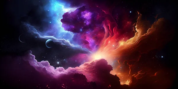 Schönen Kosmos Hintergrund Elemente Dieses Bildes Von Der Nasa — Stockfoto