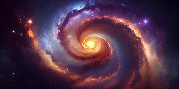 Spiraalsterren Ruimte Heelal Kosmos Elementen Van Dit Beeld Geleverd Door — Stockfoto