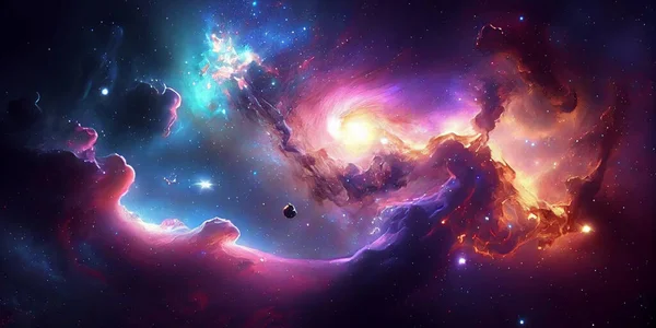 Глибокий Простір Всесвіт Елементи Цього Зображення Мебльовані — стокове фото