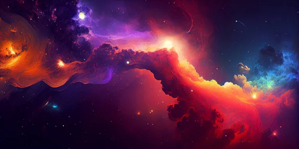 Sfondo Spaziale Con Stelle Galassie Elementi Questa Immagine Forniti Nasa — Foto Stock