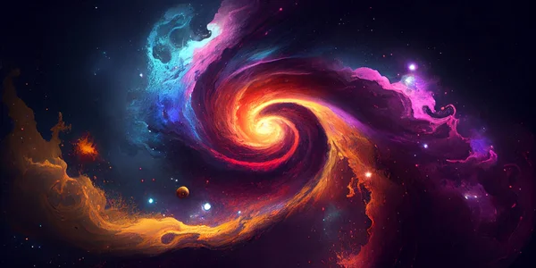 아름다운 우주의 상징하는 형상의 요소들 — 스톡 사진