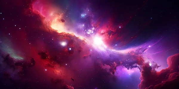 Hermosa Nebulosa Espacio Elementos Esta Imagen Amueblada Por Nasa — Foto de Stock