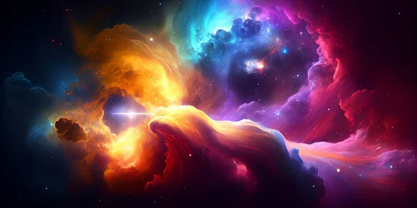 Fundo Espacial Com Estrelas Galáxias Elementos Desta Imagem Fornecidos Por — Fotografia de Stock