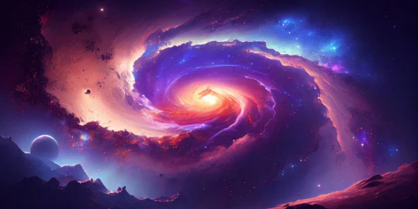 Космическая Звезда Вселенная Элементы Этого Образа Обставлены Nasa — стоковое фото