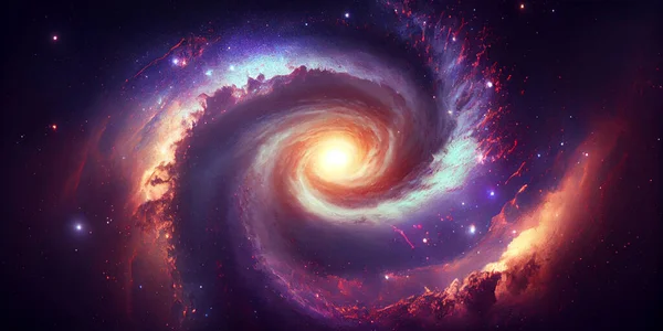Абстрактная Галактика Пространстве Элементы Этого Образа Обставлены Nasa — стоковое фото