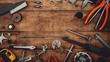 İşiniz için alanı olan inşaat araçları seti