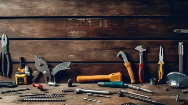 Kopyalama alanı olan araçlar ve araçlar, yakın plan