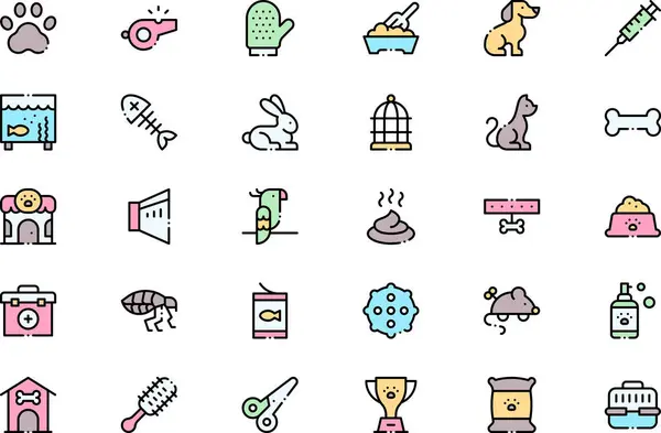 Instagram hikayeleri vurgular hayvan simgeleri koleksiyonu düzenlenebilir felçli bir vektör illüstrasyonudur.