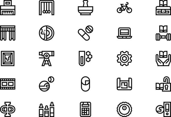 stock vector Knowledge icons collection is a vector illustration with editable stroke.