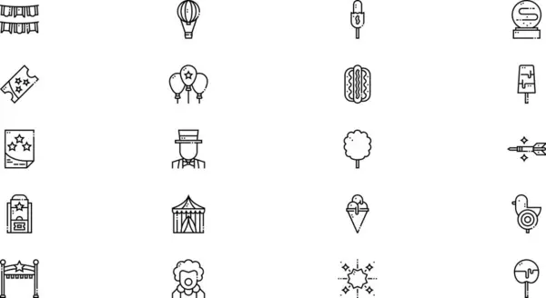 stock vector Fair icons High-Quality Vector Icons Collection with Editable Stroke. Ideal for Professional and Creative Projects.