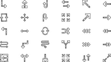 Arrow icons High-Quality Vector Icons Collection with Editable Stroke. Ideal for Professional and Creative Projects.