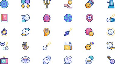 Hypnotheraphy icons High-Quality Vector Icons Collection with Editable Stroke. Ideal for Professional and Creative Projects. clipart