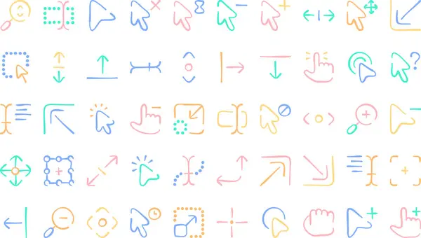 stock vector Selection and cursors icons High-Quality Vector Icons Collection with Editable Stroke. Ideal for Professional and Creative Projects.