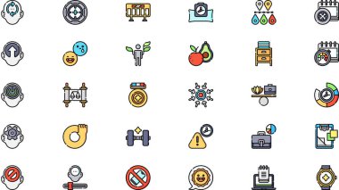 Discipline icons High-Quality Vector Icons Collection with Editable Stroke. Ideal for Professional and Creative Projects. clipart