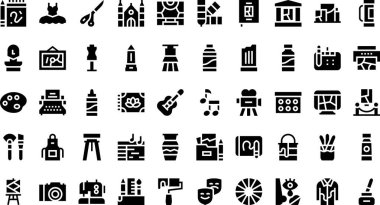 Düzenlenebilir Vuruşlu Sanat Simgeleri Yüksek Kaliteli Vektör Simgeleri Koleksiyonu. Profesyonel ve Yaratıcı Projeler için ideal.