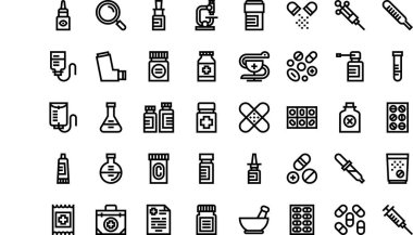 Medical icons High-Quality Vector Icons Collection with Editable Stroke. Ideal for Professional and Creative Projects. clipart