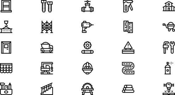 Düzenlenebilir Vuruşlu Yüksek Kalite Vektör Simgeleri Koleksiyonu oluşturuluyor. Profesyonel ve Yaratıcı Projeler için ideal.