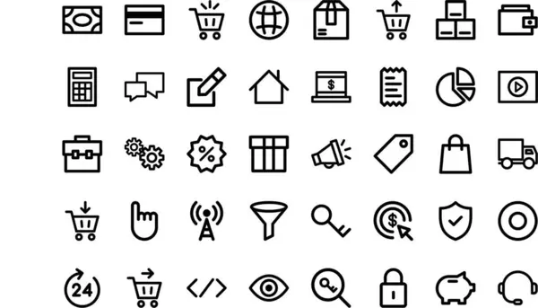 stock vector Minimal ecommerce icons High-Quality Vector Icons Collection with Editable Stroke. Ideal for Professional and Creative Projects.