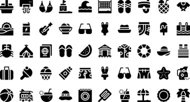 Summer icons High-Quality Vector Icons Collection with Editable Stroke. Ideal for Professional and Creative Projects. clipart