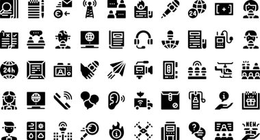 Journalism icons High-Quality Vector Icons Collection with Editable Stroke. Ideal for Professional and Creative Projects. clipart