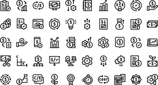 stock vector Cost effective icons High-Quality Vector Icons Collection with Editable Stroke. Ideal for Professional and Creative Projects.