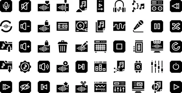 stock vector Audio edition icons High-Quality Vector Icons Collection with Editable Stroke. Ideal for Professional and Creative Projects.