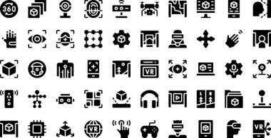 Virtual reality icons High-Quality Vector Icons Collection with Editable Stroke. Ideal for Professional and Creative Projects. clipart