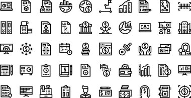 Düzenlenebilir Vuruşlu Yüksek Kalite Vektör Simgeleri Koleksiyonu. Profesyonel ve Yaratıcı Projeler için ideal.