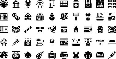 Pet shop icons High-Quality Vector Icons Collection with Editable Stroke. Ideal for Professional and Creative Projects. clipart