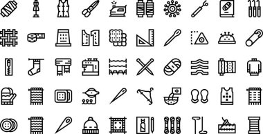 Örgü simgeleri Yüksek Kaliteli Vektör Simgeleri Koleksiyonu Düzenlenebilir Vuruşlu. Profesyonel ve Yaratıcı Projeler için ideal.