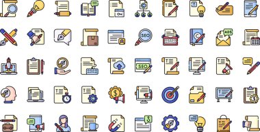 Düzenlenebilir Vuruşlu Yüksek Kalite Vektör Simgeleri Koleksiyonunu Kopyala. Profesyonel ve Yaratıcı Projeler için ideal.