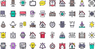 Düzenlenebilir Vuruşlu Akıllı ev simgeleri Yüksek Kaliteli Vektör Simgeleri Koleksiyonu. Profesyonel ve Yaratıcı Projeler için ideal.