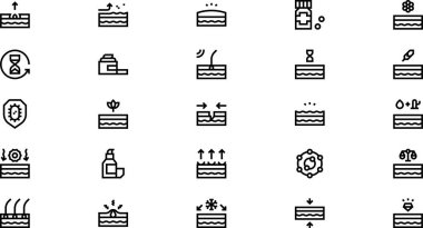 Skin icons High-Quality Vector Icons Collection with Editable Stroke. Ideal for Professional and Creative Projects. clipart