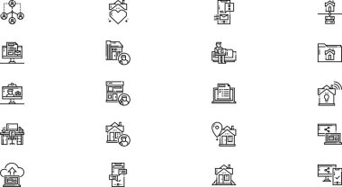 Work from home icons High-Quality Vector Icons Collection with Editable Stroke. Ideal for Professional and Creative Projects. clipart