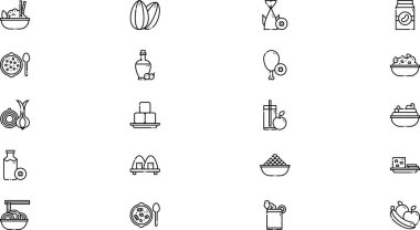 Vegan simgeleri Yüksek Kaliteli Vektör Simgeleri Koleksiyonu Düzenlenebilir Vuruşla. Profesyonel ve Yaratıcı Projeler için ideal.