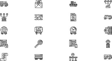 Düzenlenebilir Vuruşlu Yüksek Kaliteli Vektör Simgeleri Koleksiyonu simgeleri. Profesyonel ve Yaratıcı Projeler için ideal.