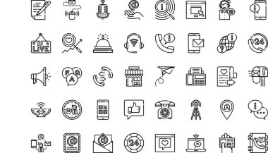 Düzenlenebilir Vuruş ile Yüksek Kalite Vektör Simgeleri Koleksiyonu ile bizimle irtibata geçin. Profesyonel ve Yaratıcı Projeler için ideal.