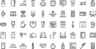 Düzenlenebilir Vuruşla Yüksek Kalite Vektör Simgeleri Koleksiyonu simgeleri. Profesyonel ve Yaratıcı Projeler için ideal.