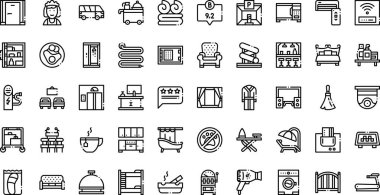 Düzenlenebilir Vuruşlu Yüksek Kaliteli Vektör Simgeleri Koleksiyonu. Profesyonel ve Yaratıcı Projeler için ideal.