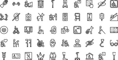 Düzenlenebilir Vuruşlu Yüksek Kaliteli Vektör Simgeleri Koleksiyonu. Profesyonel ve Yaratıcı Projeler için ideal.