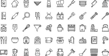 Düzenlenebilir Vuruşlu Yüksek Kaliteli Vektör Simgeleri Koleksiyonu. Profesyonel ve Yaratıcı Projeler için ideal.