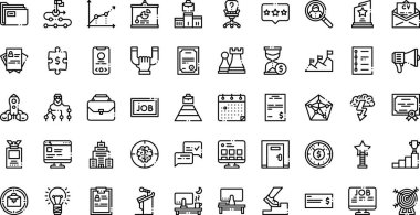 Düzenlenebilir Vuruşlu Yüksek Kaliteli Vektör Simgeleri Koleksiyonu. Profesyonel ve Yaratıcı Projeler için ideal.