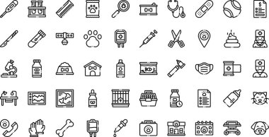 Düzenlenebilir Vuruşlu Yüksek Kaliteli Vektör Simgeleri Koleksiyonu. Profesyonel ve Yaratıcı Projeler için ideal.