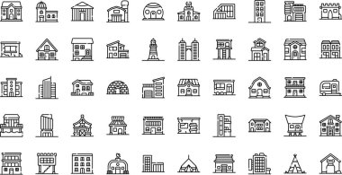 Düzenlenebilir Vuruşlu Yüksek Kaliteli Vektör Simgeleri Koleksiyonu. Profesyonel ve Yaratıcı Projeler için ideal.