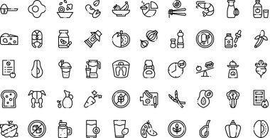 Düzenlenebilir Vuruşlu Yüksek Kalite Vektör Simgeleri Koleksiyonu. Profesyonel ve Yaratıcı Projeler için ideal.